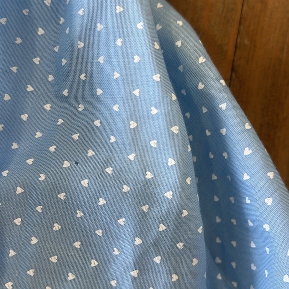 Ruth of Carolina vintage blue ditzy heart dress - Picture 5 of 7